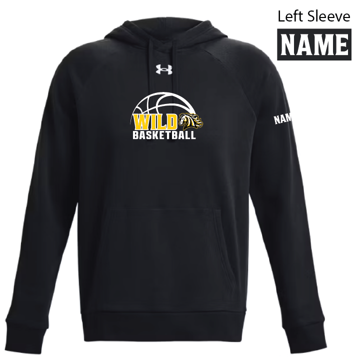 PWBB - UA Men's Rival Fleece Hoodie - 1379757-001 (Name)