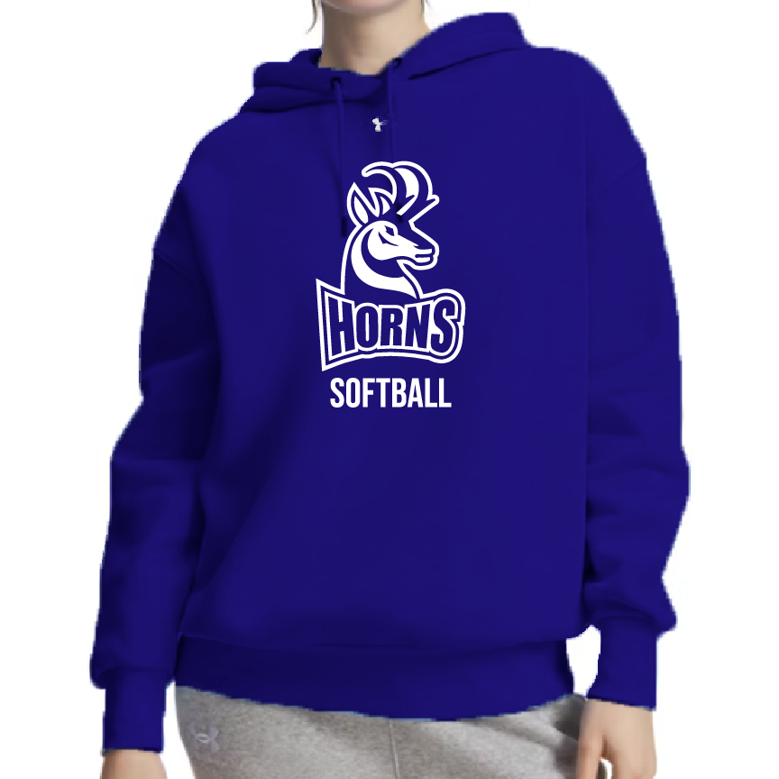 Horns Softball - UA Women's Icon Fleece Hoodie - 6014214-400