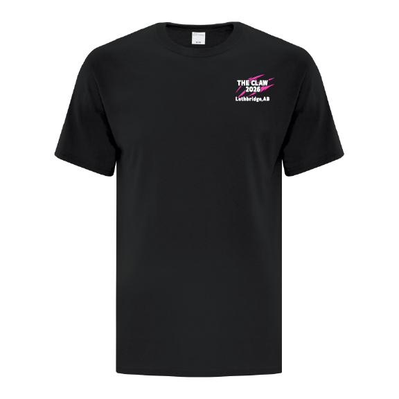 Claw - ATC Adult Everyday Cotton Tee - ATC1000/Black (Front/Back)