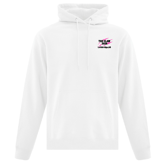 Claw - ATC Adult Everyday Fleece Hoodie - ATCF2500/White (Front/Back)