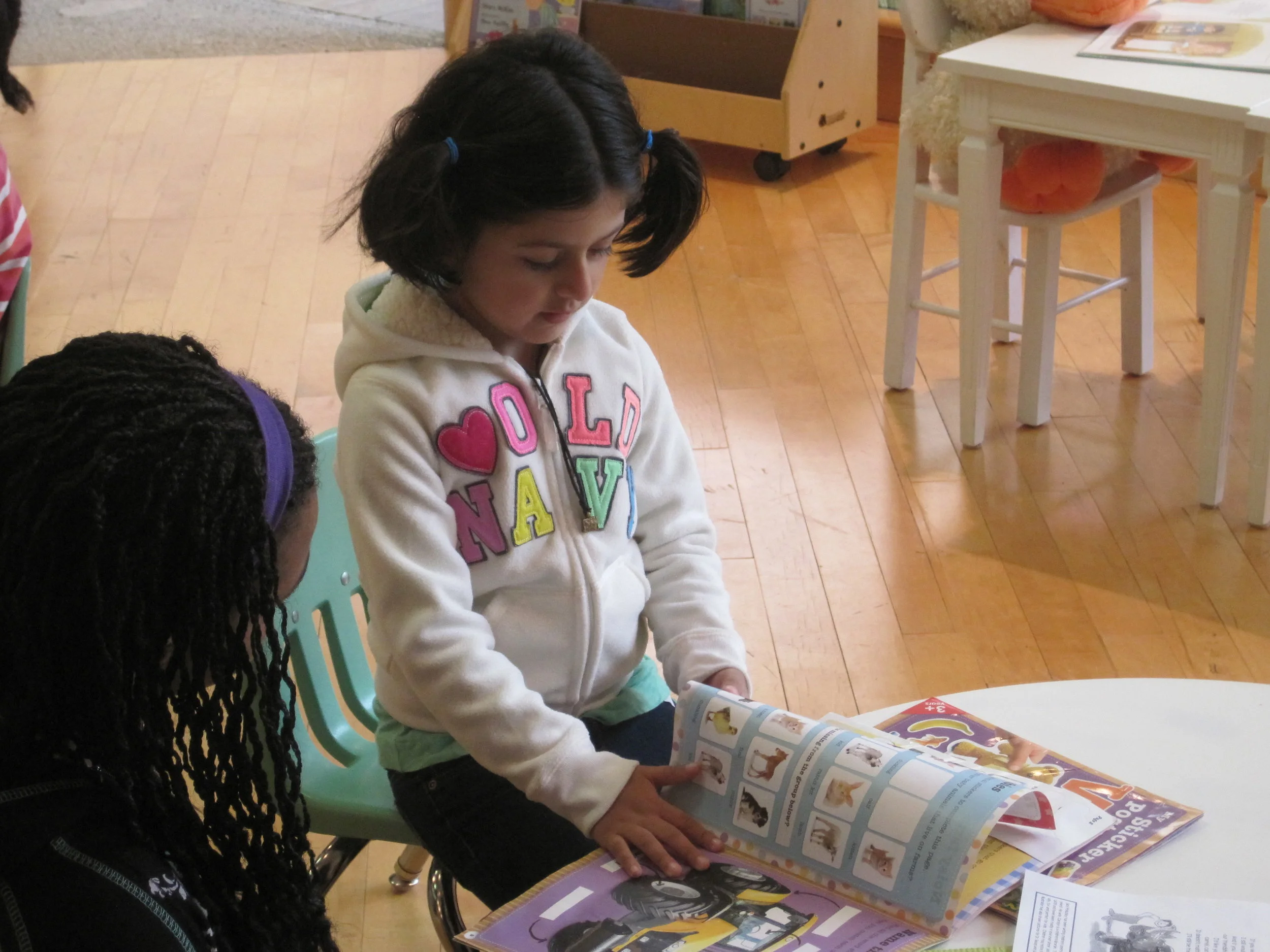 Tyann has done a wonderful job encouraging Fatema to come out of her shell. When she first joined us, she stayed very, very quiet but last week she spoke in front of the whole group!