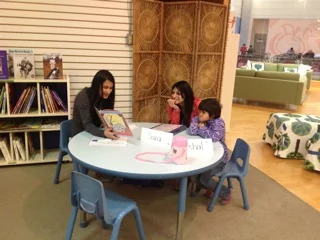 Priyanka, Sara and Eschal worked hard practicing their poetry! We’re looking forward to hearing them perform “Seahorses”. Eschal also enjoyed hearing a story about The Little Mermaid called “Ariel’s Secret”.