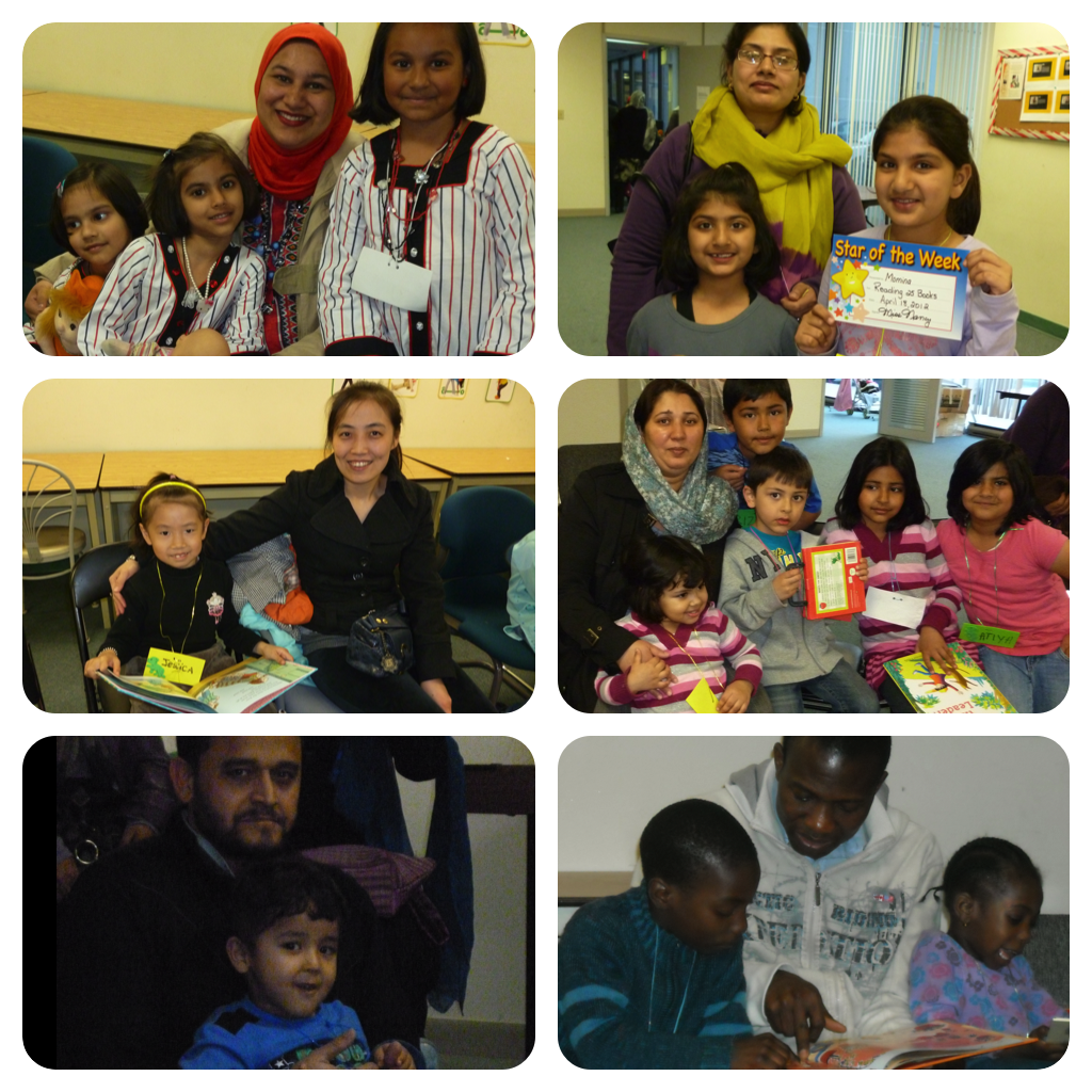 Families who attended Storytime STOP at the PICS Community Room.
