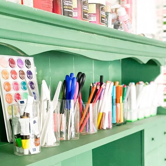 Organizing the art supplies today! What are you doing to stay busy today?? Next up... art made from pollen!! 😂😂