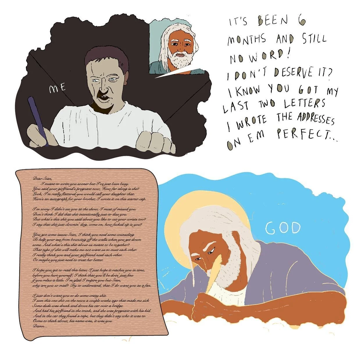 &ldquo;I meant to write you sooner but I&rsquo;ve just been busy.&rdquo; - @eminem 
#stan #eminem #hiphop #meme #art #artwork #sketch #sketchbook #illustration #drawing #comic #comics #inspiration #motivation #memes #memes #humorquotes #darksurrealis