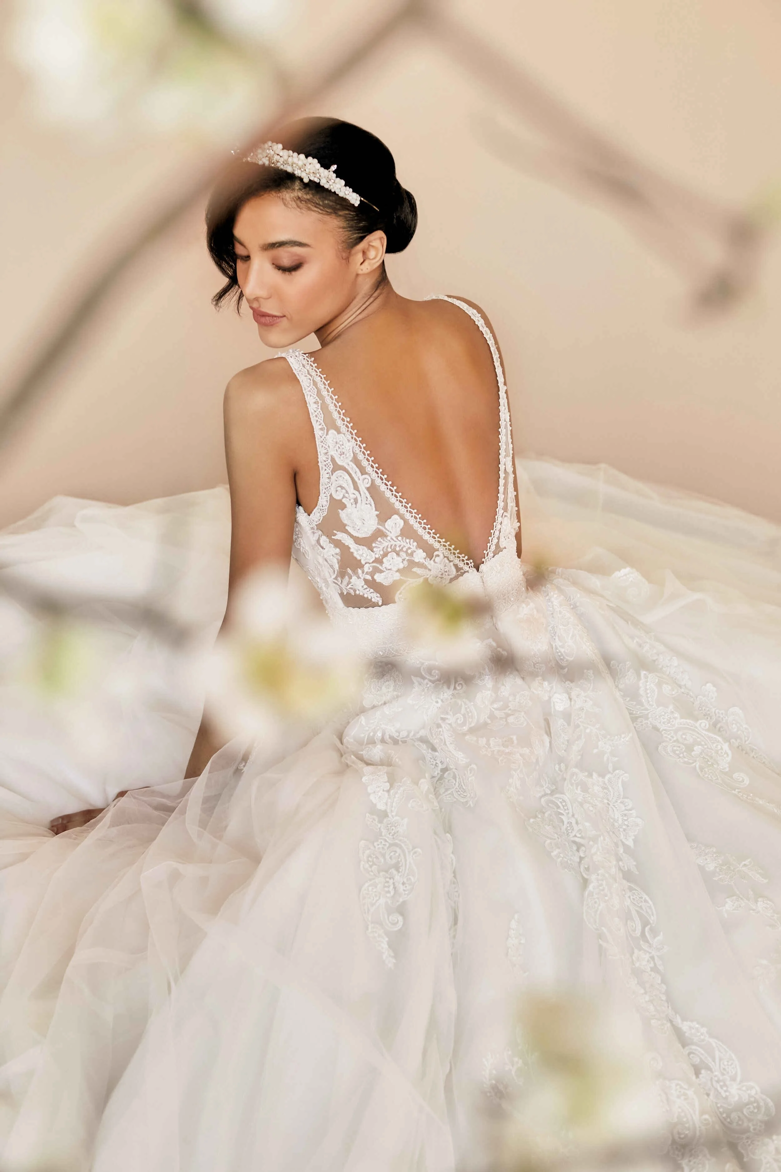 Albuquerque bride in bridal shop.jpg