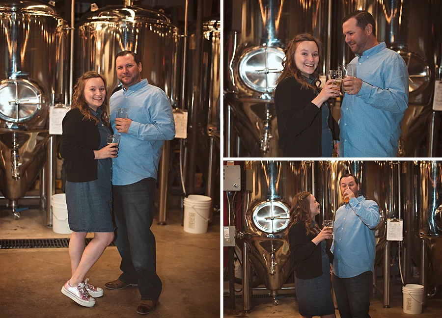 Grabbing a tour and a beer at Denton County Brewing Co.