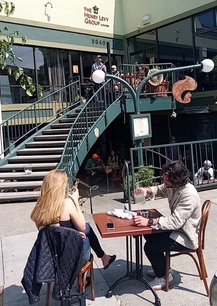 People enjoying band at Golden Squirrel