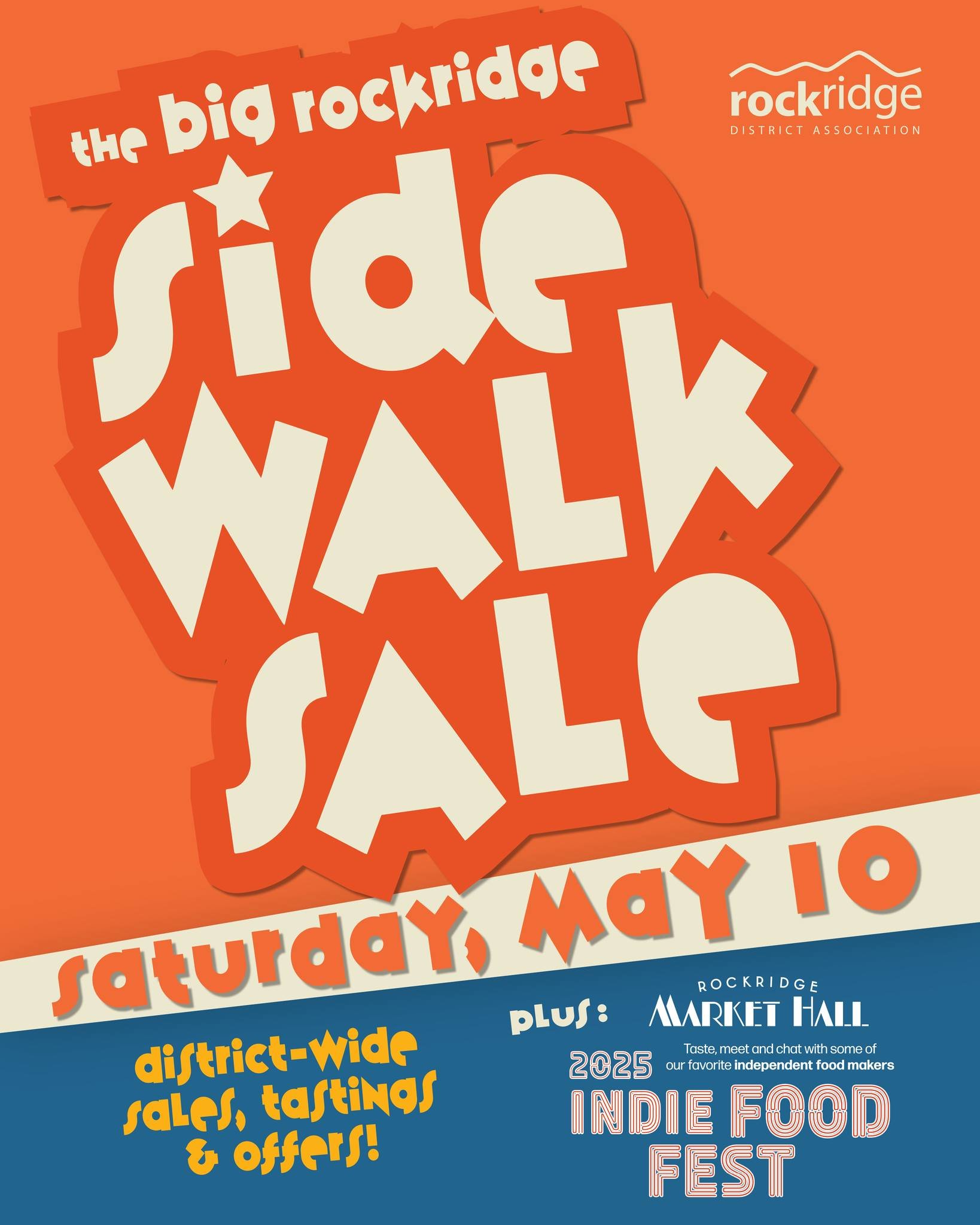 Bring Mom to Rockridge on Saturday, May 10, for sidewalk sales, yard sales, art shows, pop-up vendors, Market Hall's Indie Food Fest, vintage wares, food and beverage tastings, and more. Stroll College Avenue and wine, dine, and shine as you go!
S