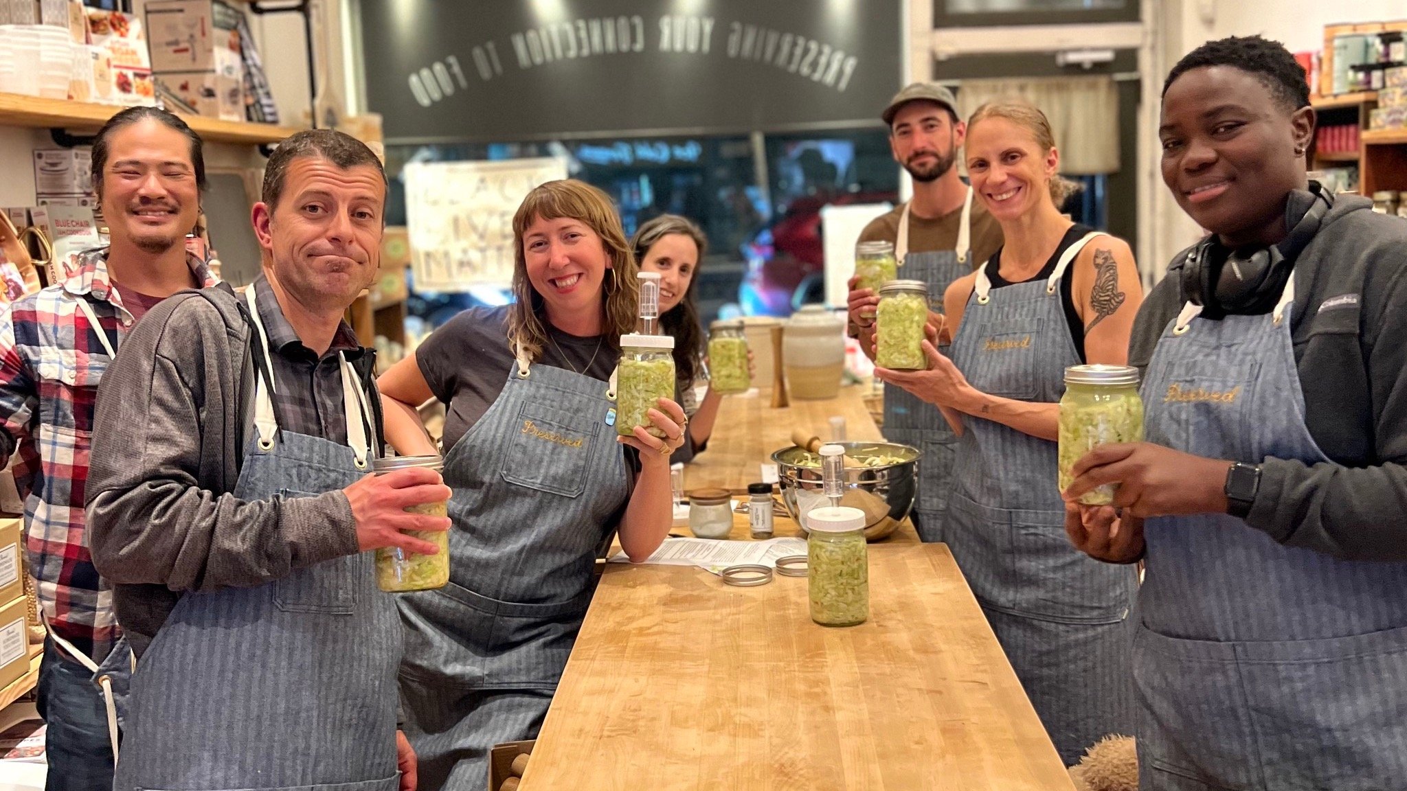 We're excited to welcome @preservedgoods to Rockridge (5540 College Ave)! They are not only up and running, their classes have already started! Join them for hands-on workshop experiences under the guidance of experts. Learn to make pickles, kombucha