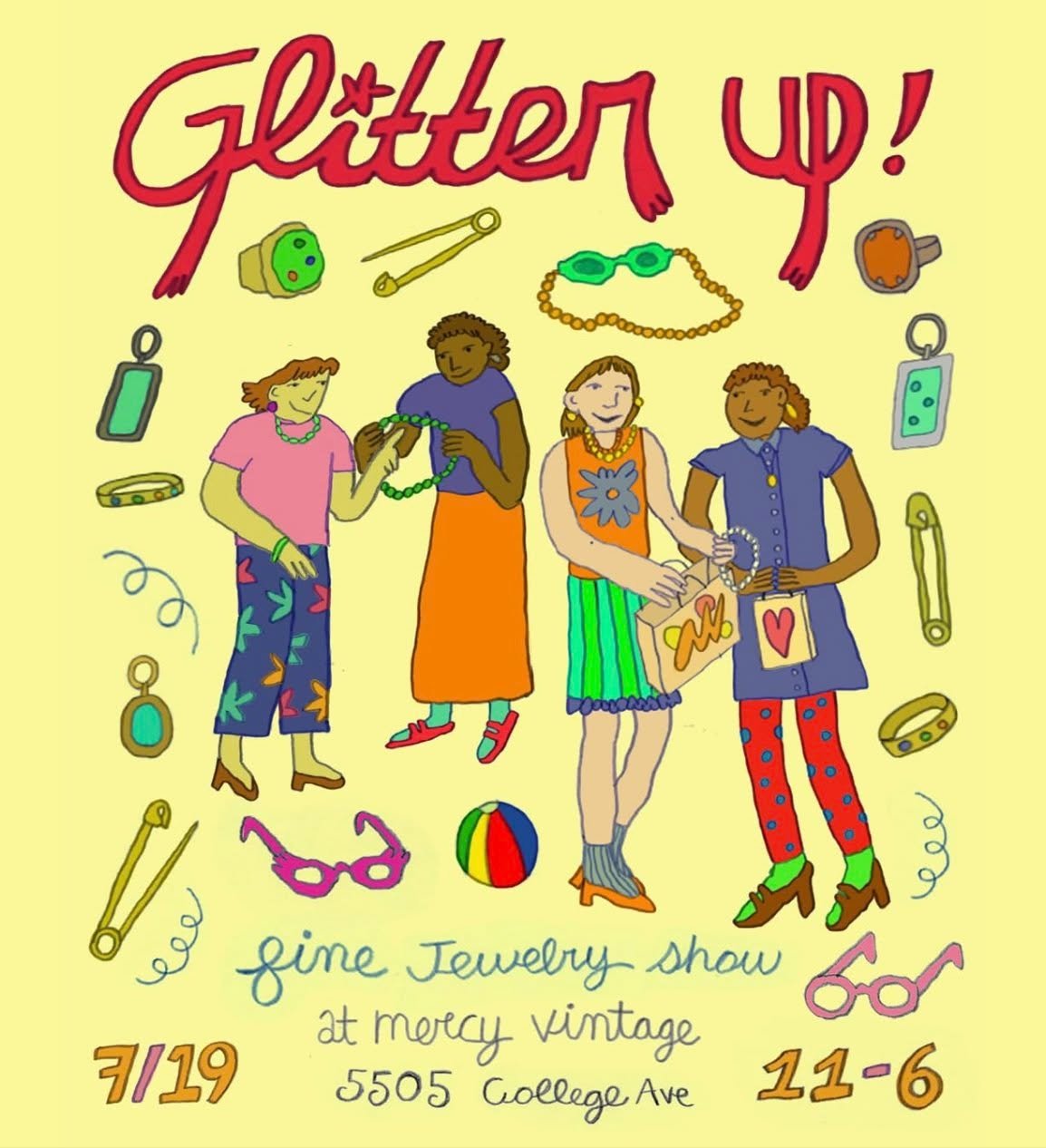 Excited that @glitter_up_fine_jewelry_shows will be at Mercy Vintage this coming Saturday for another Glitter Up Pop-Up! Expect gorgeous gems and lots of fun!
July 19th from 11-6pm 🙂
Vendors:
@gemcorps
@bonestonez
@senseofnadia
@delaphenia
@re