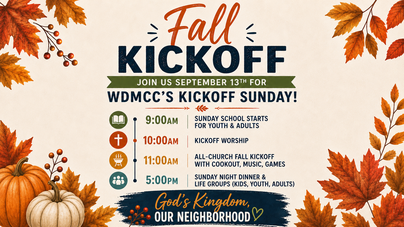 Kickoff Sunday