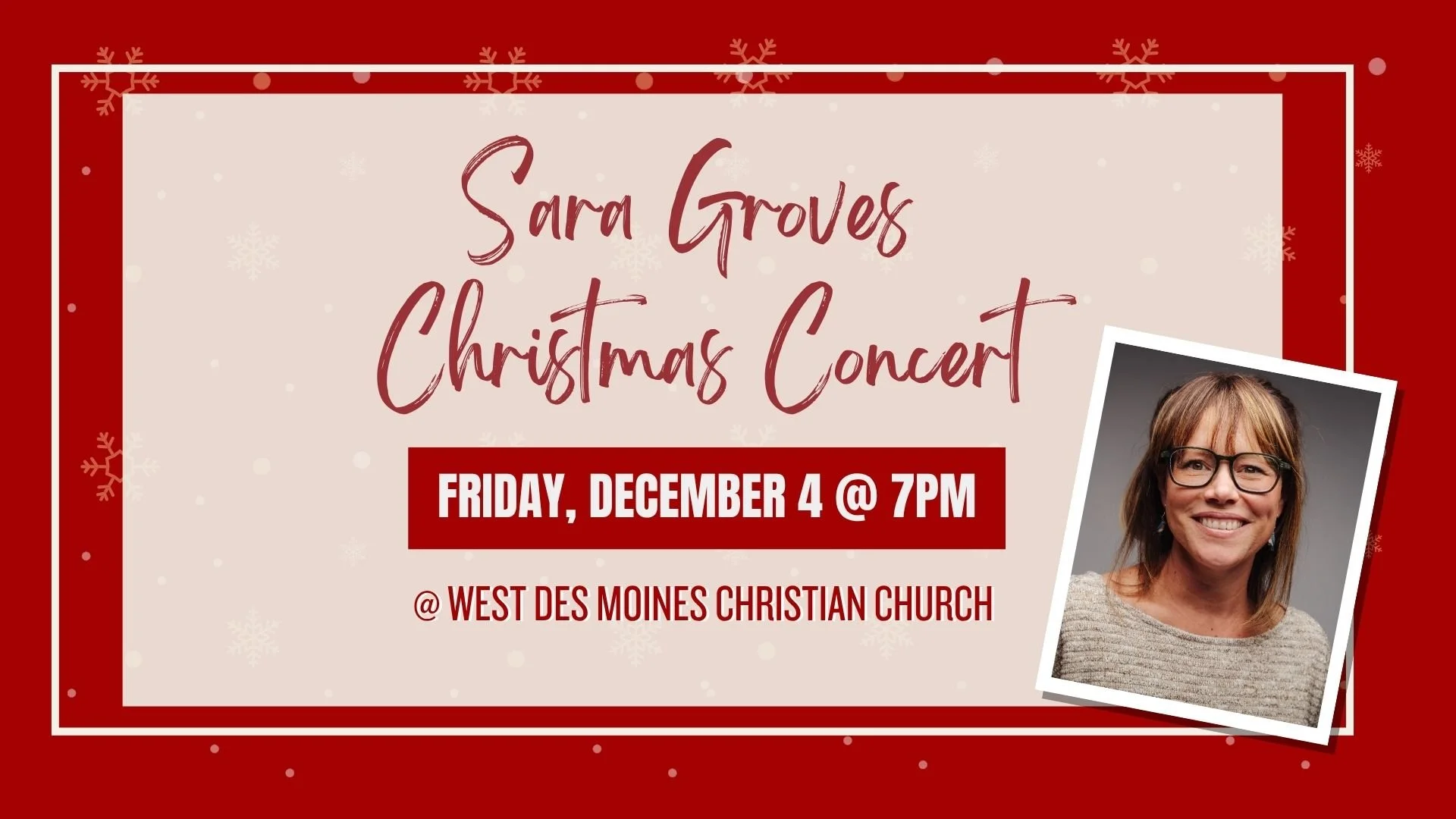 Sara Groves Christmas Concert