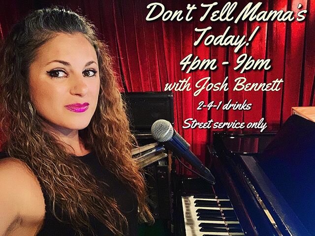 Stop by and wave if you&rsquo;re in Midtown! @jojabennett will be Serving up 2-4-1 drinks and we&rsquo;ll be singing the hits. Taking requests from the street 🙌🎹💋❤️💜🌈 #pianobar #singers #musicians #livemusic #nyc #nycpianobar #musicians #musicis