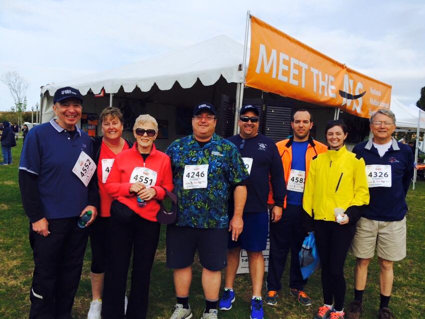 Employees at ALS charity run