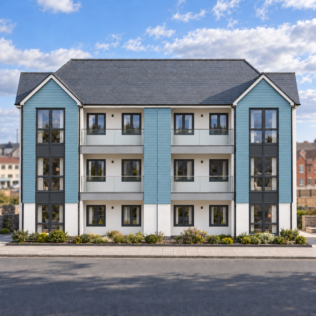 New Build Flats, Close Woirrey