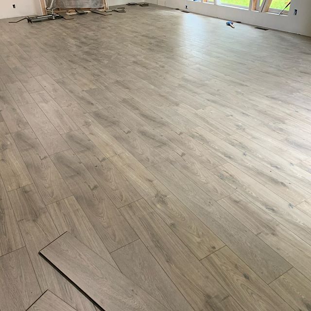 New build. Getting our premium water resistant laminate flooring installed. Come get yours today. Starting at 1.99/sf @lifestyle_flooring  featuring: color Maison #flooring #waterresistant