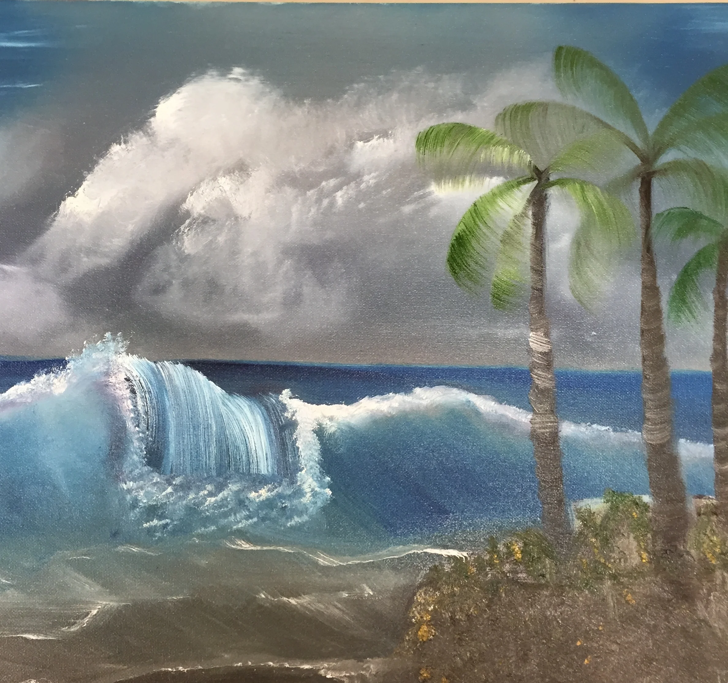 Stormy day on the beach
