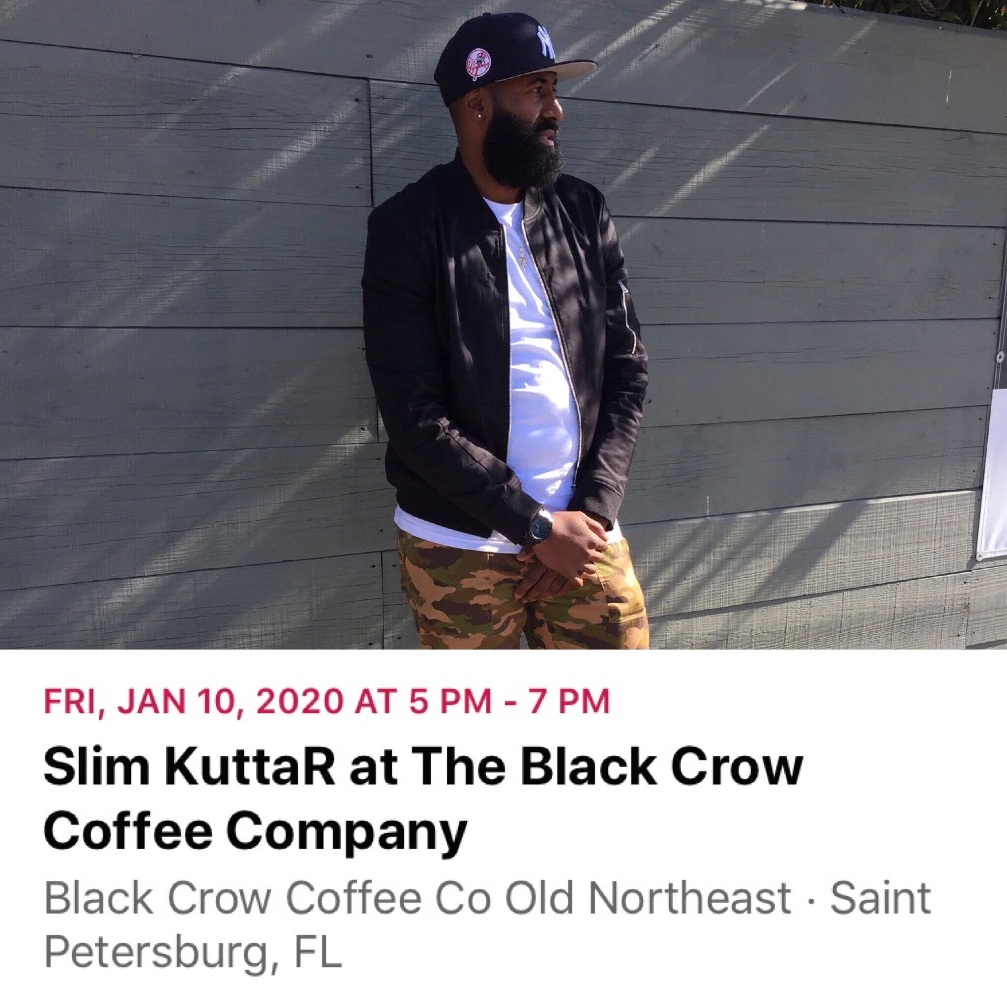 Slim KuttaR at The Black Crow Coffee Company