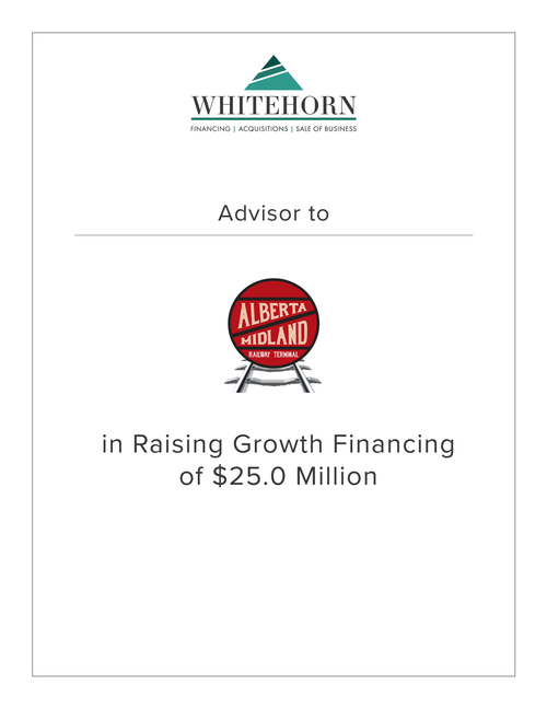Growth Financing for Alberta Midland Rail Terminal