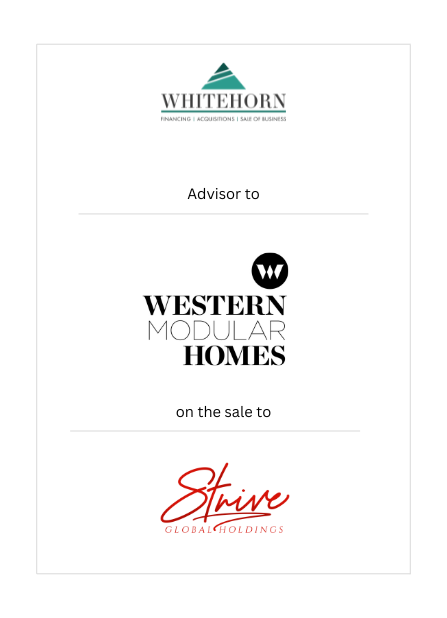 Western Modular Homes sale to Strive Global Holdings