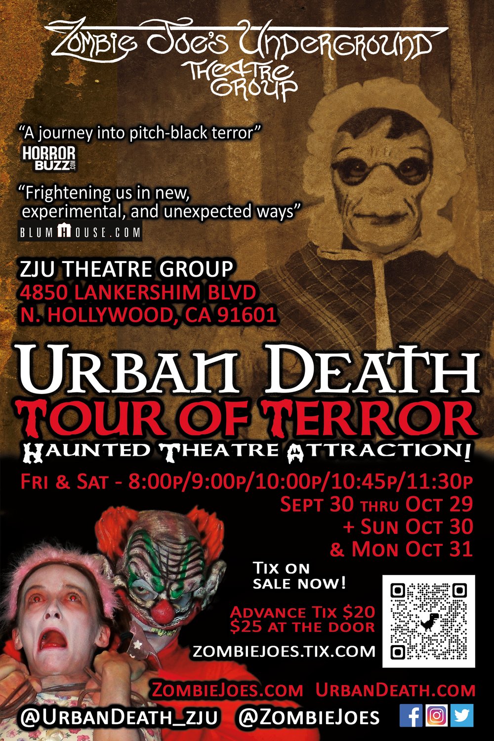 Urban Death Tour of Terror | Adults-Only