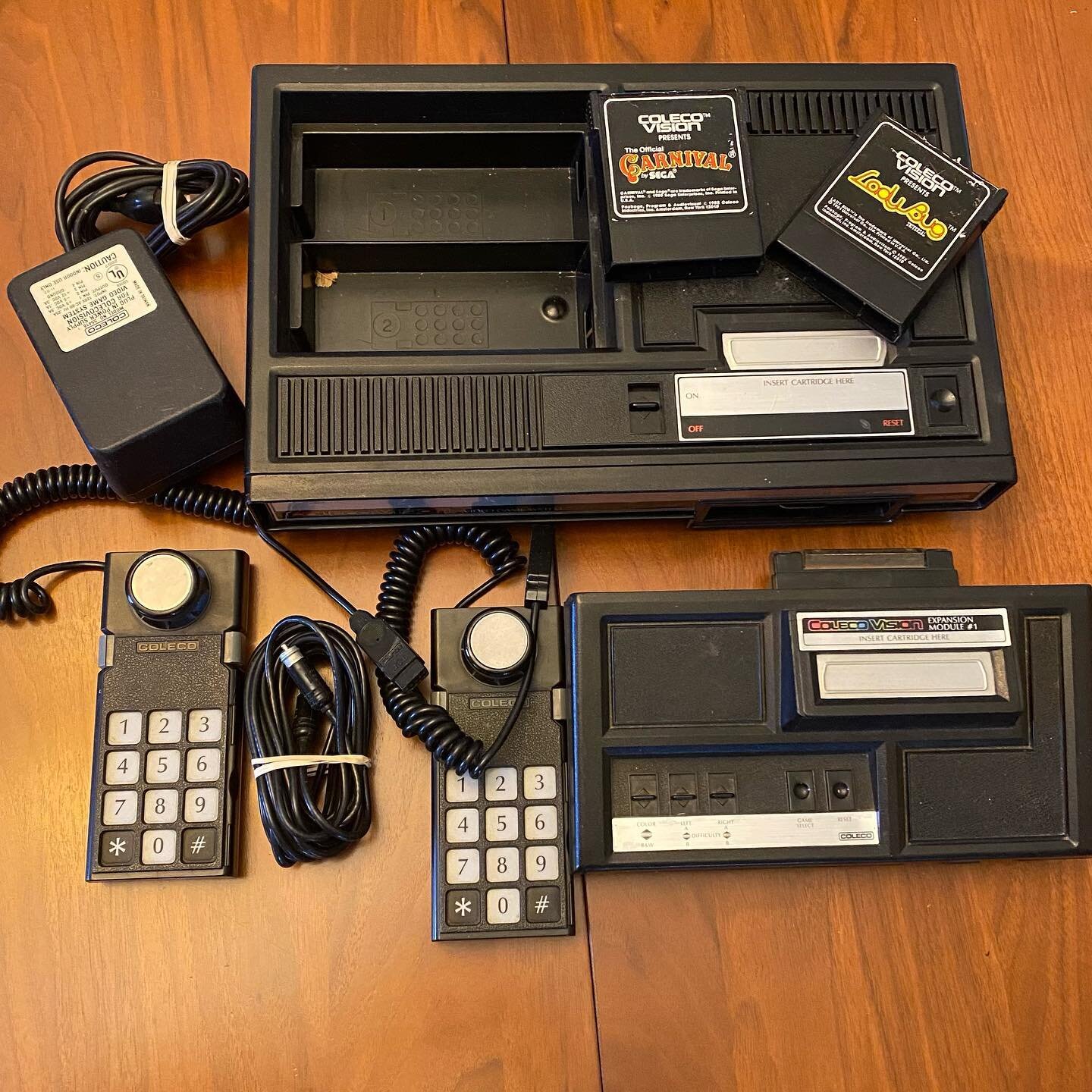 New this week to the archive collection a Colecovision (1983) this one is complete with the Expansion Module 1 allows the ColecoVision to play any Atari 2600 game. This one is very dirty and will need a good cleaning.
If you&rsquo;d like to help us b