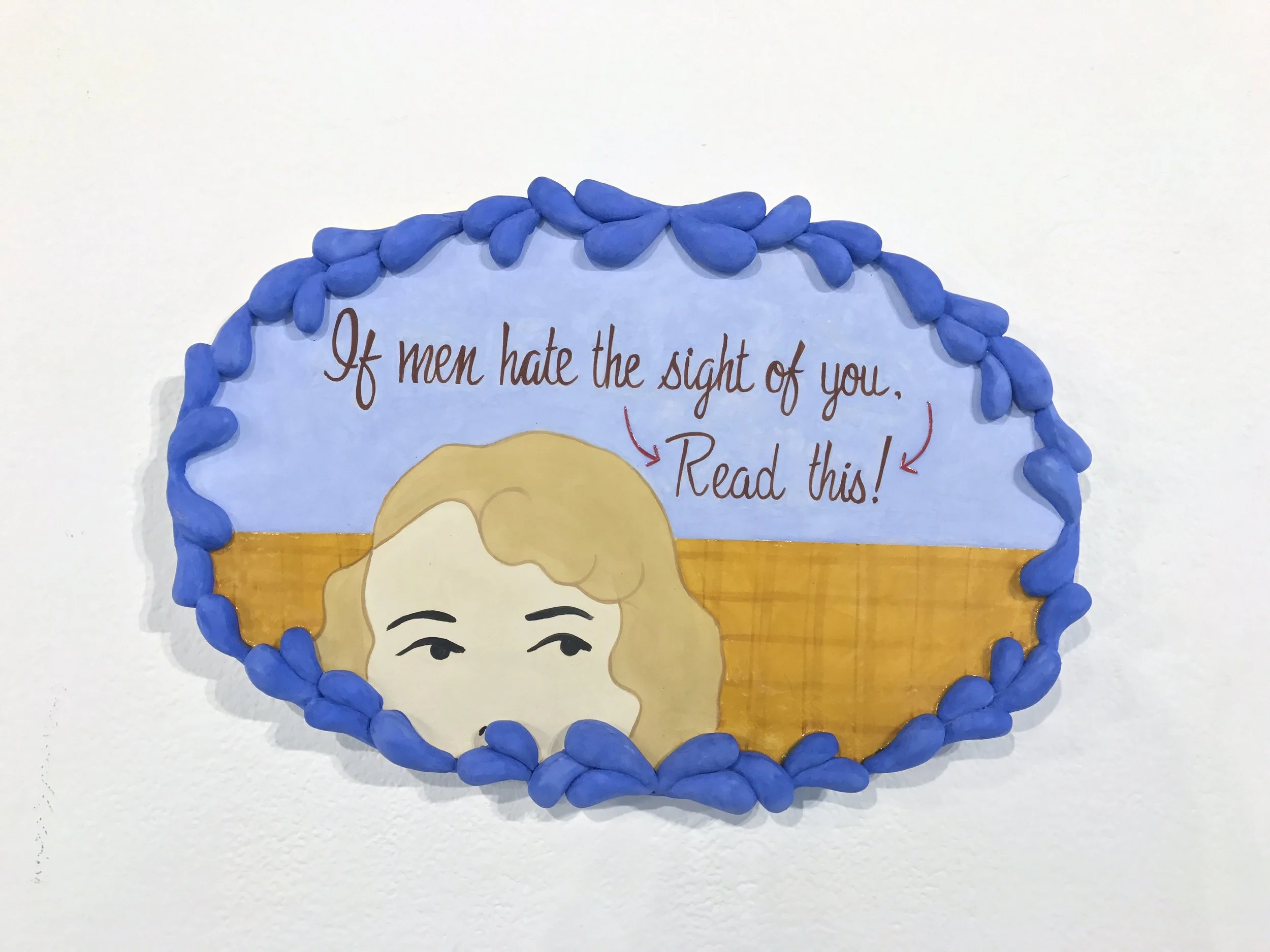   Shit Advice pt. 1 (Read This) , Cone 04 stoneware, underglaze, 2016 