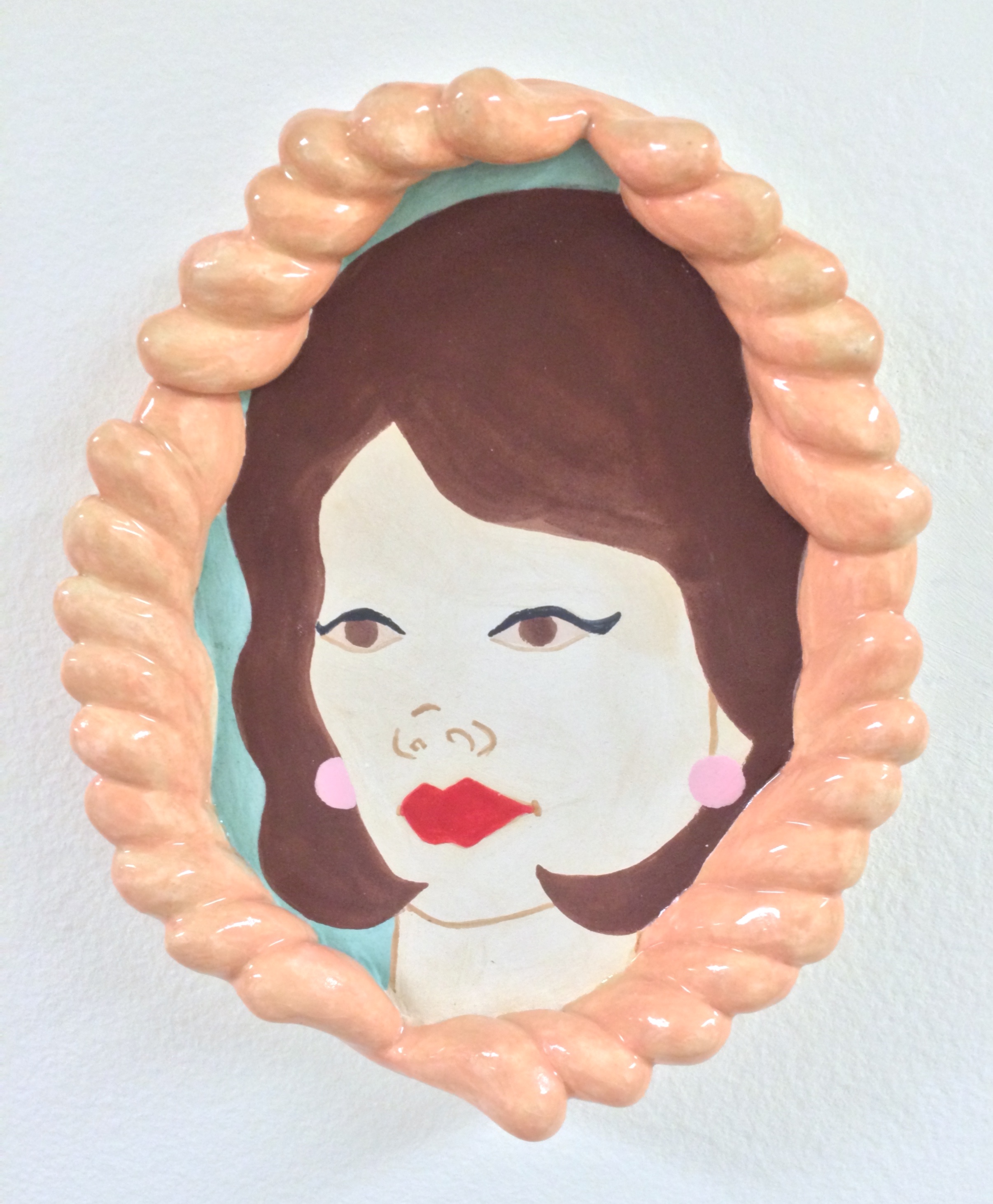   It's Nice to Have a Girl Around the House , Cone 04 stoneware, underglaze, glaze, 2016 