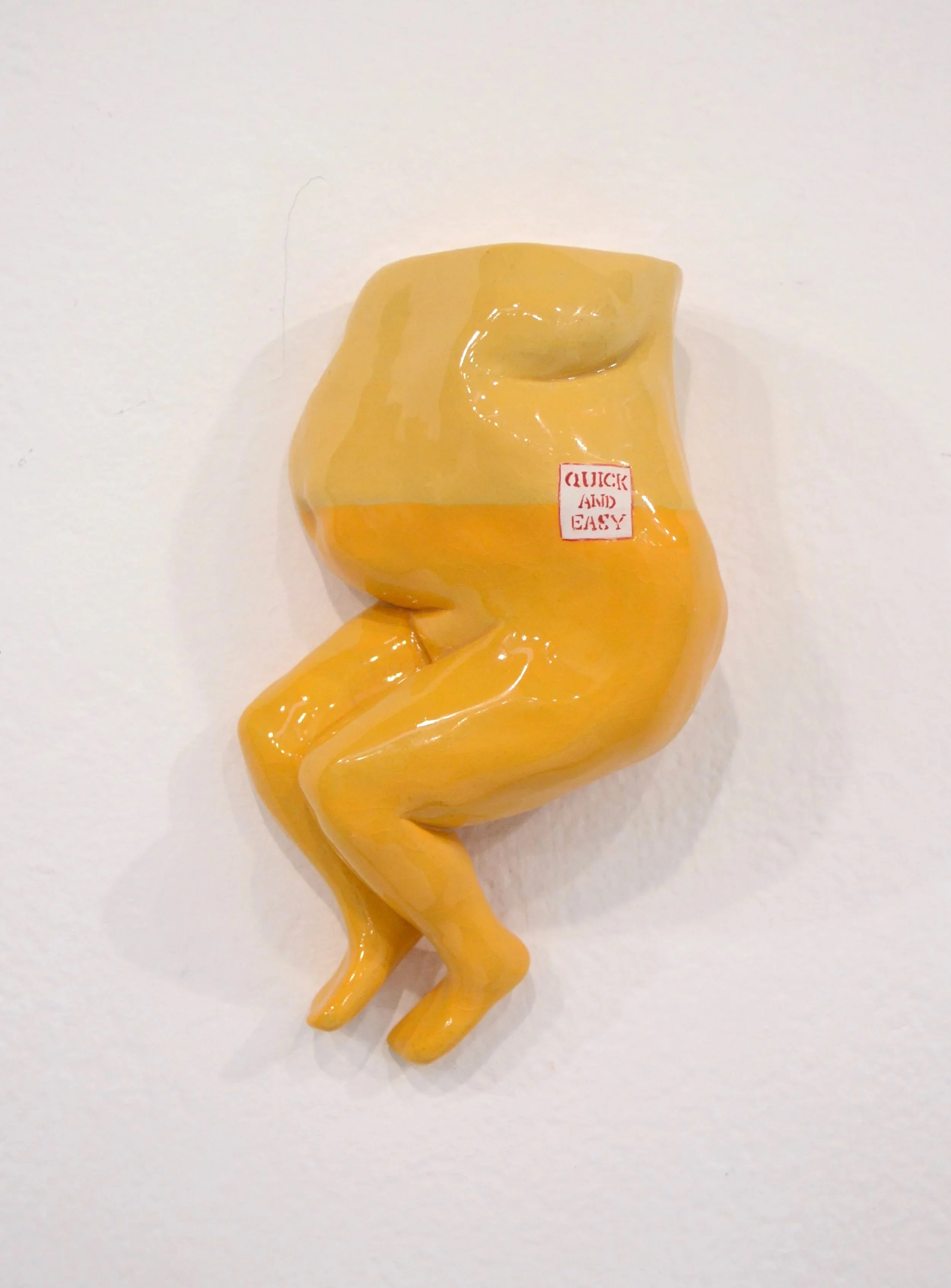   Quick and Easy,  Cone 04 stoneware, underglaze, glaze,&nbsp;2016 