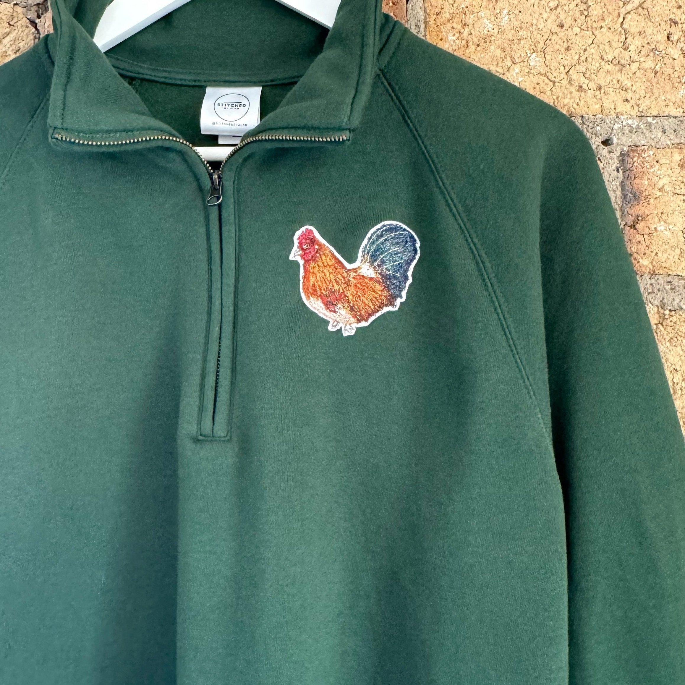 I love when customers ask for something slightly different! I love my usual cats and dogs but it&rsquo;s nice for a change every now and again. When this customer asked if I could embroider a chicken onto a fleece, I couldn&rsquo;t say yes fast enoug