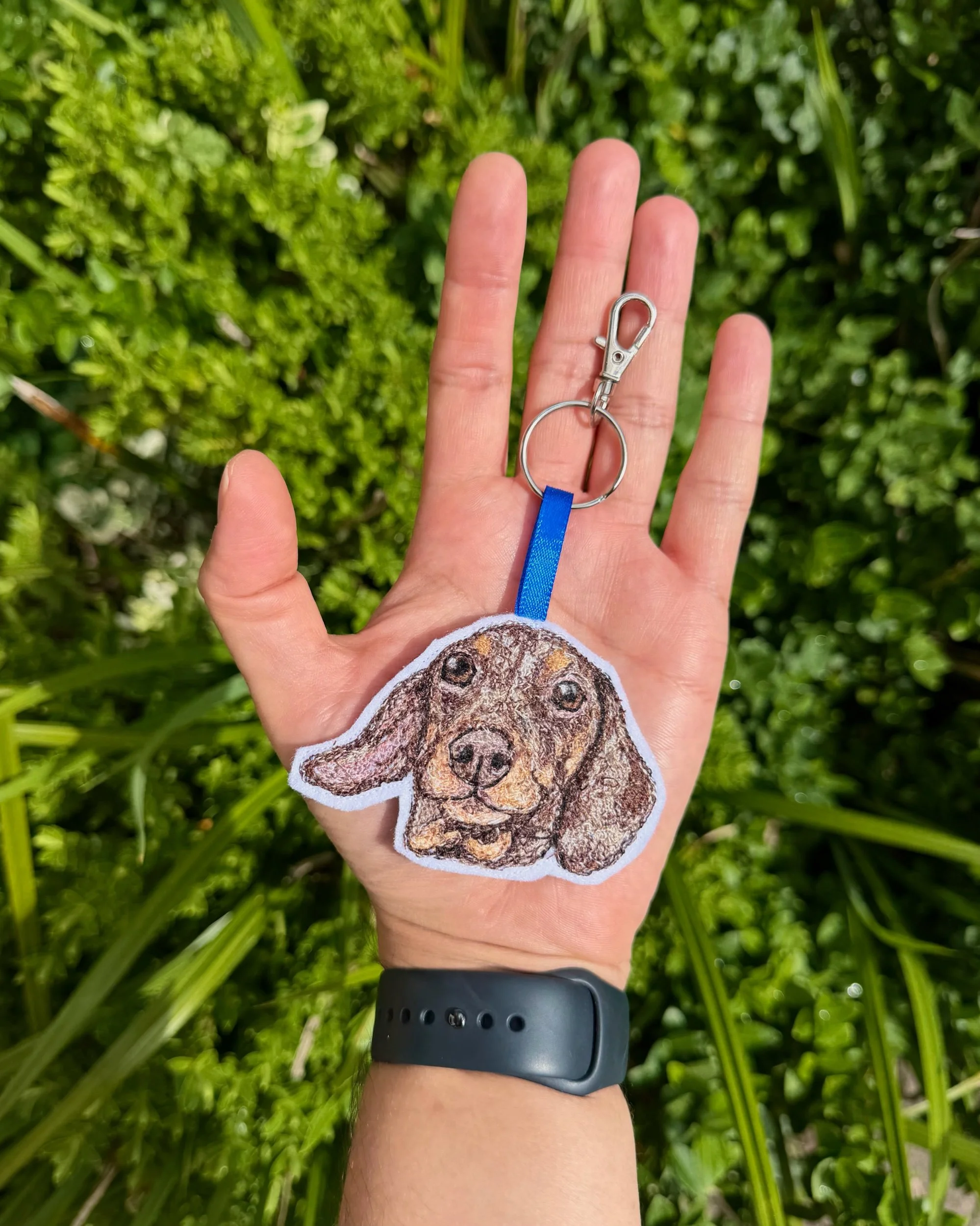 CUSTOM Pet Portrait Keyring