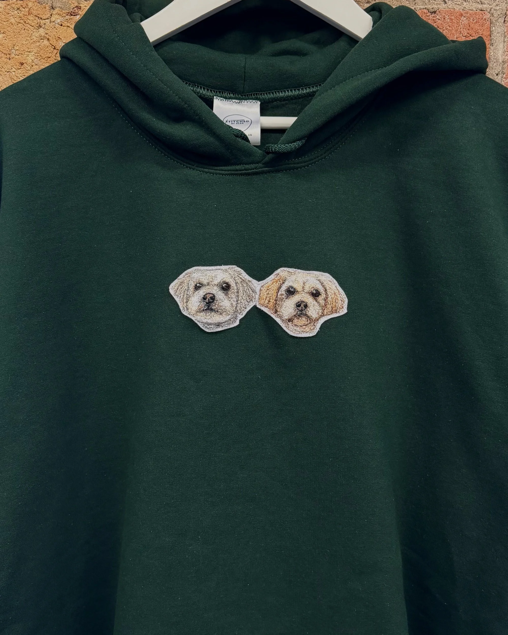 DOUBLE Custom Embroidered Pet Hoodie/Sweater