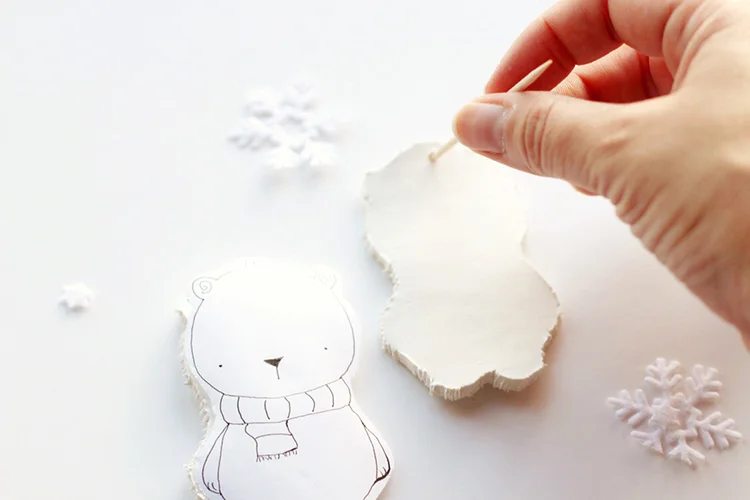 Air dry clay ornament
