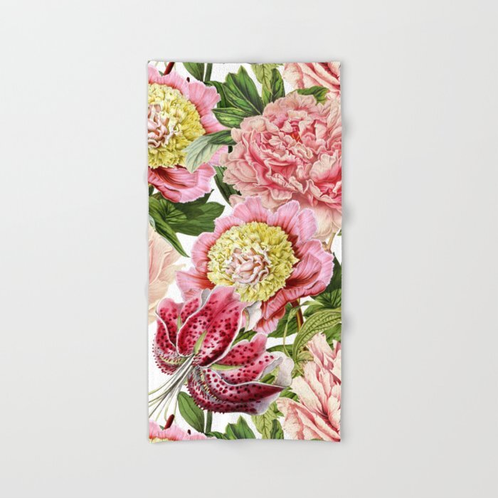 Peony &amp; Lily Floral Towels