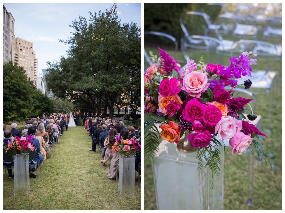 Bright Pink, Coral, and Fuchsia Wedding at Marie Gabrielle, Haute Floral 11.jpg