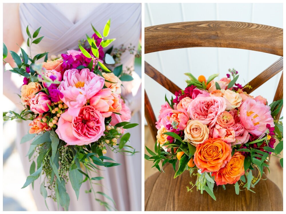 Bright Orange and Pink Wedding, Oak and Ivy Venue, Haute Floral 14.jpg