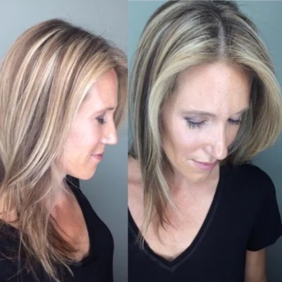 asheville hair color extensions and style hair salon testimonials 5 star reviews CLIENT LOVES THIER HAIR STYLE AND COLOR