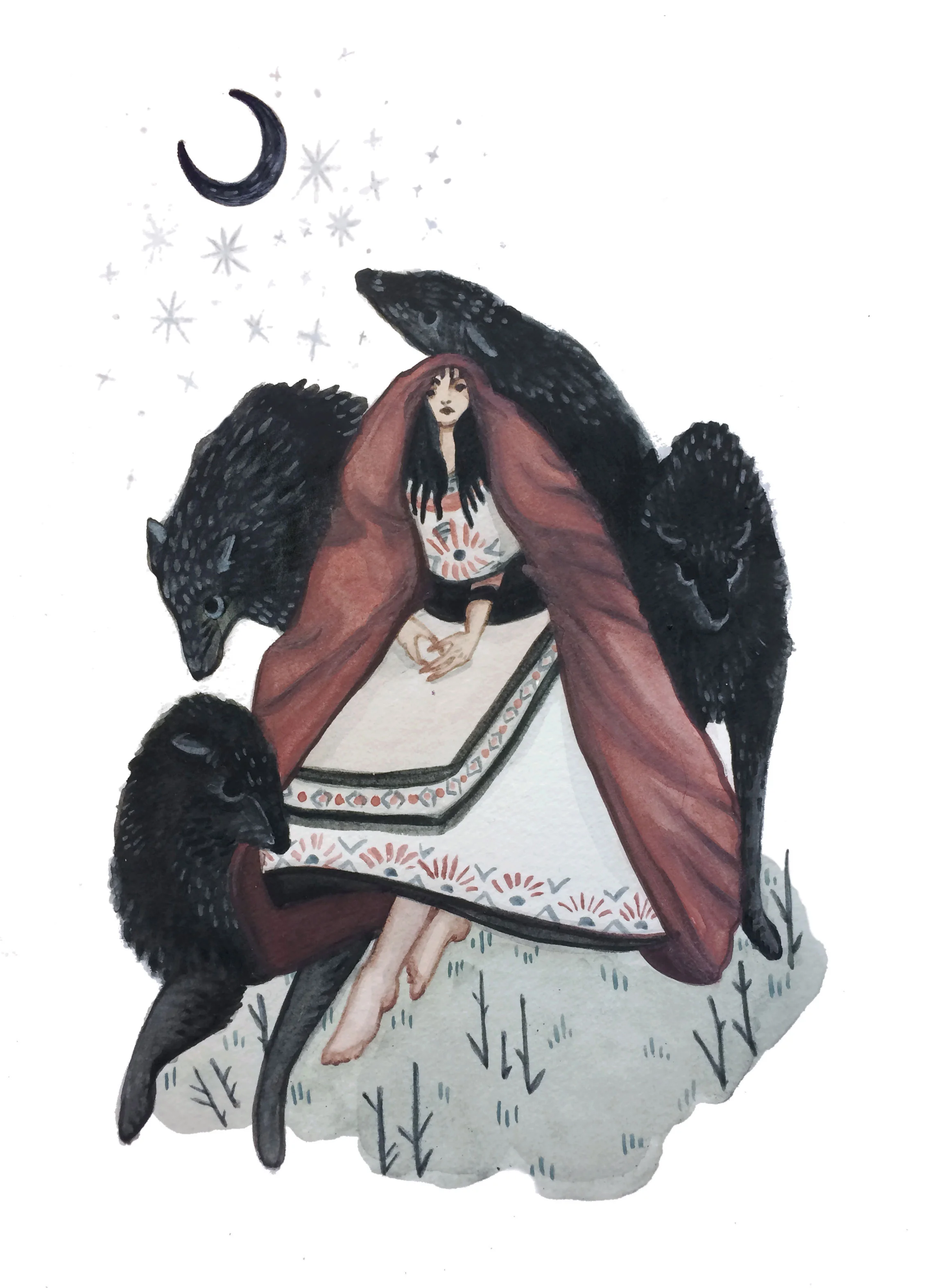 With her wolves