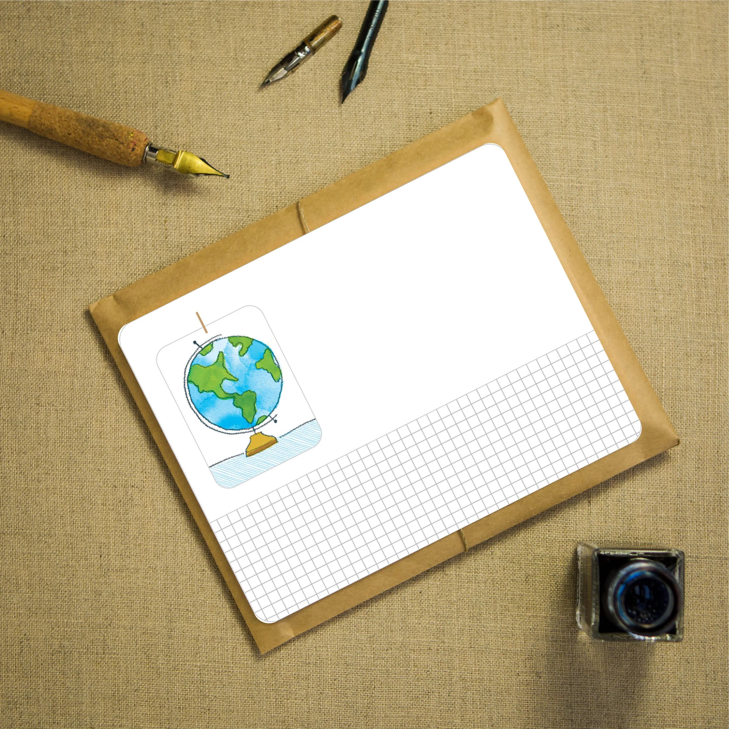 globe notecards
