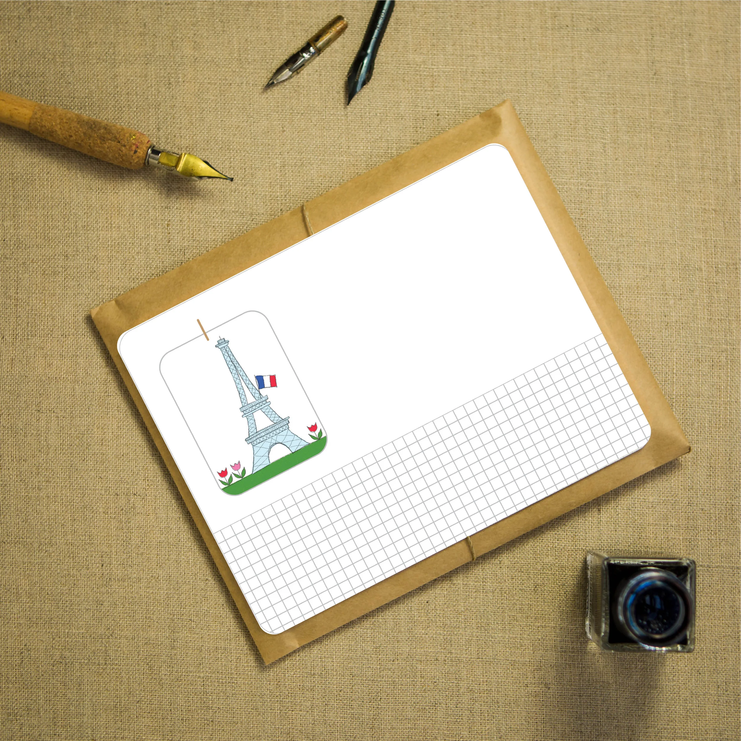 eiffel tower notecards