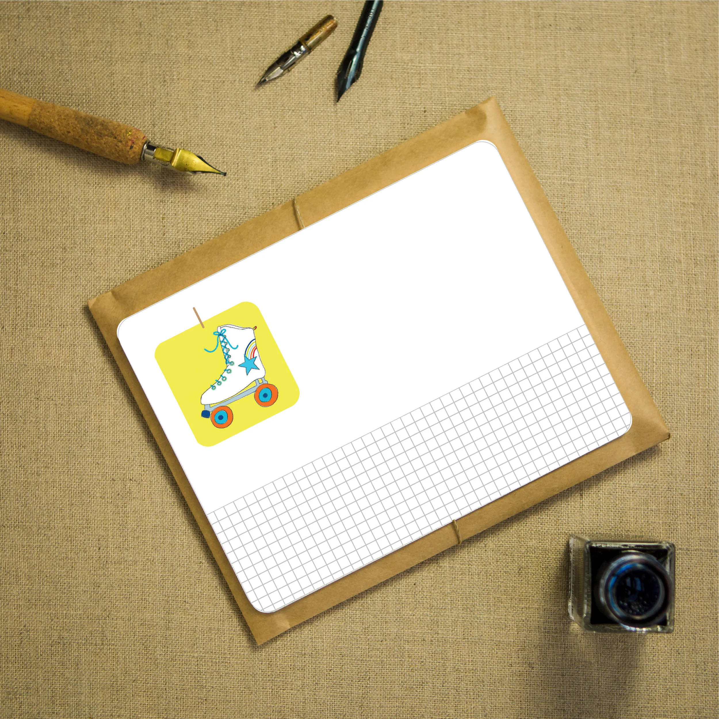 roller skate notecards