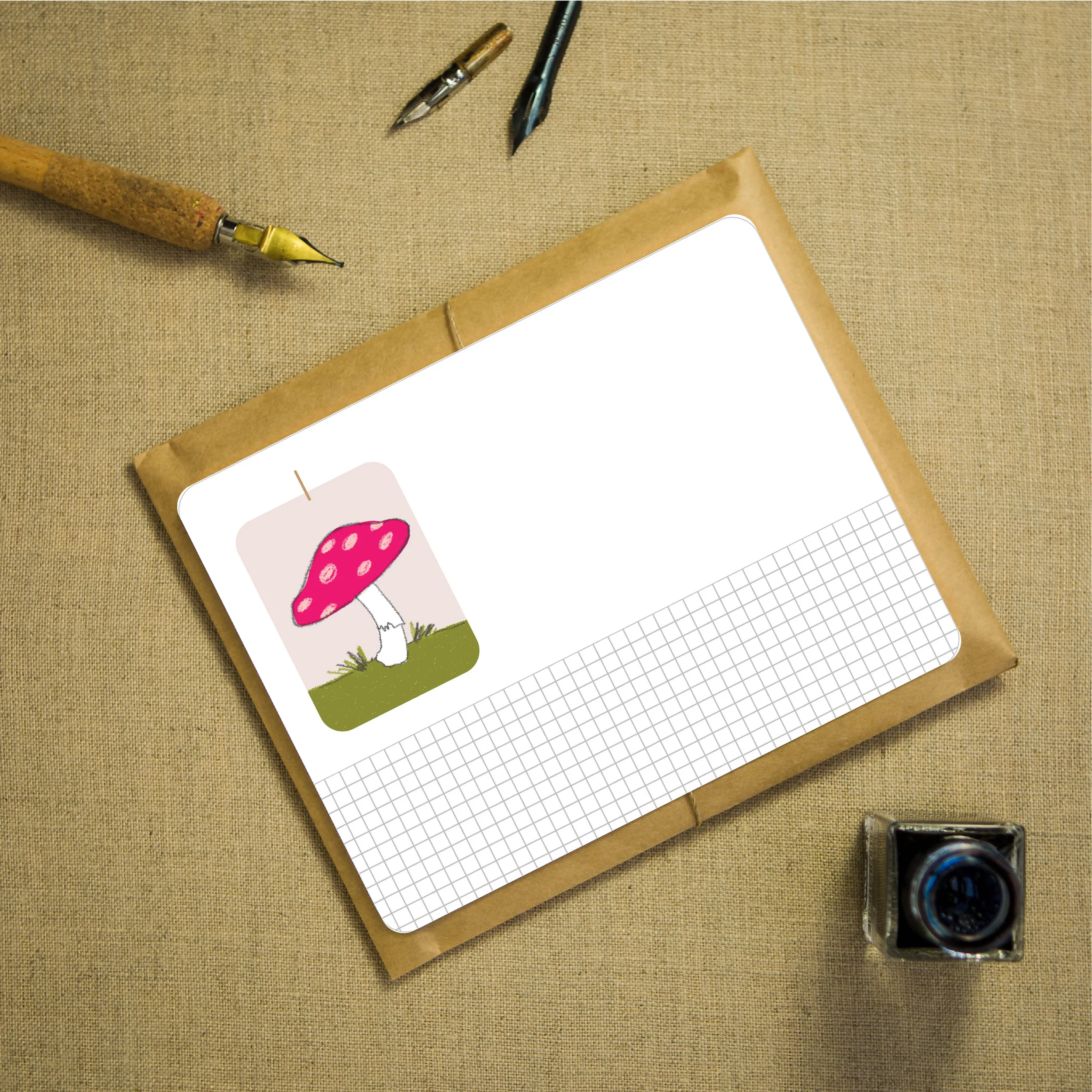 mushroom notecards