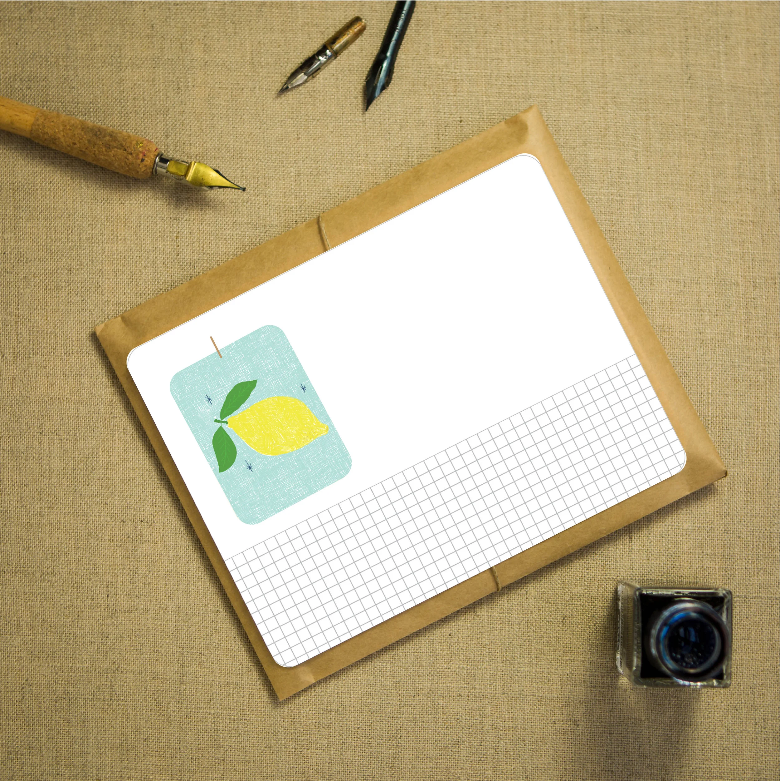 lemon notecards
