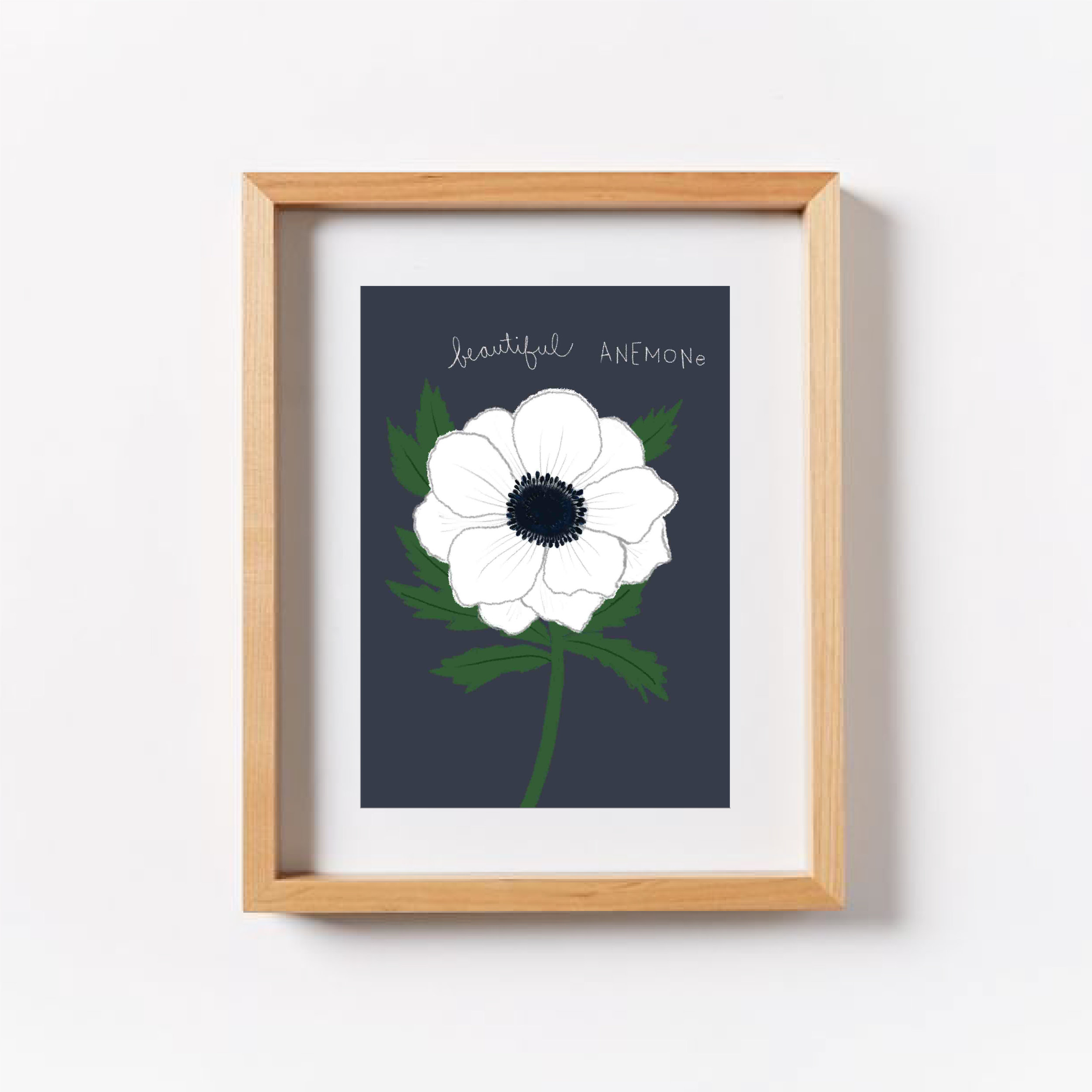Anemone Flower Art Print