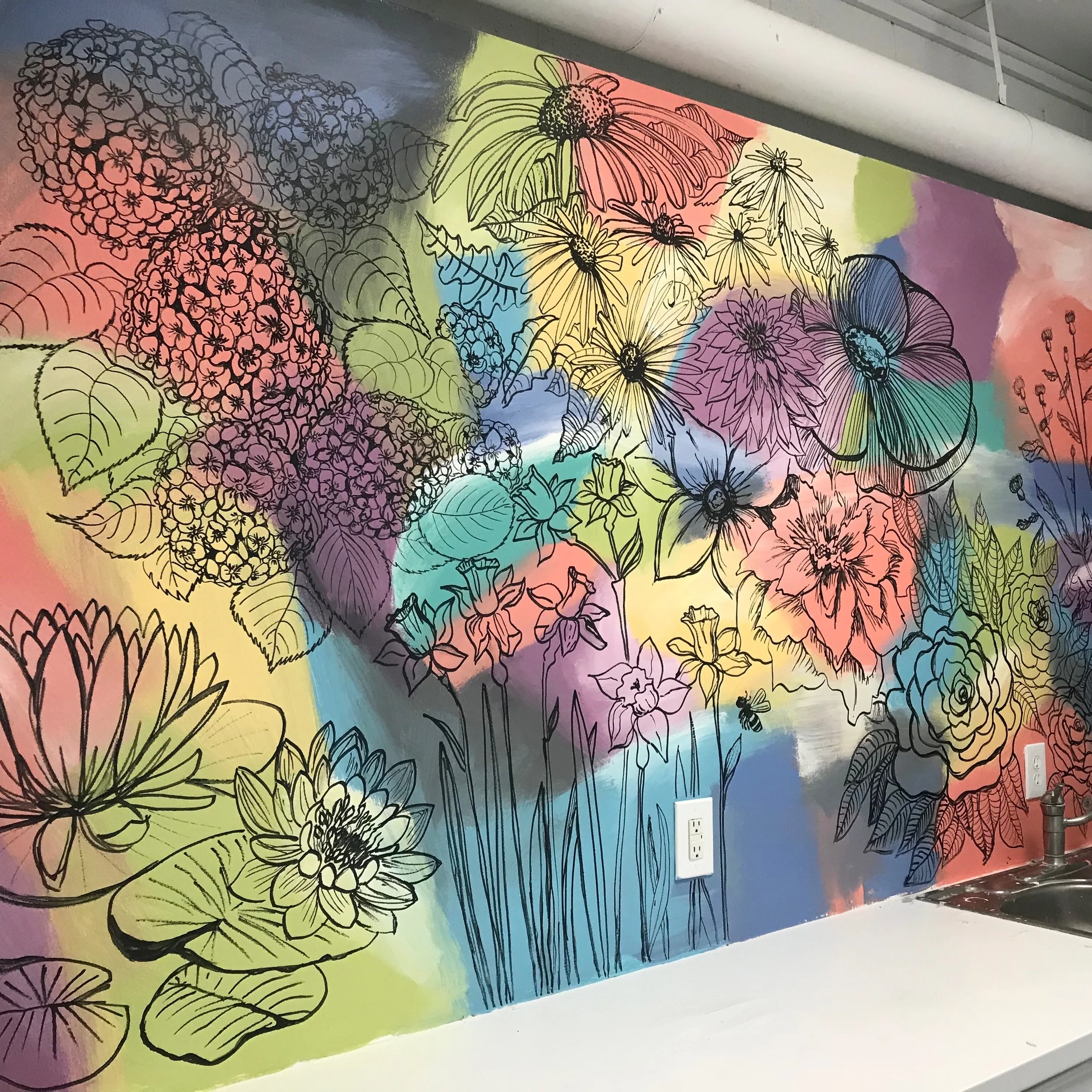 Mars Kennedy Art - Kitchen Mural