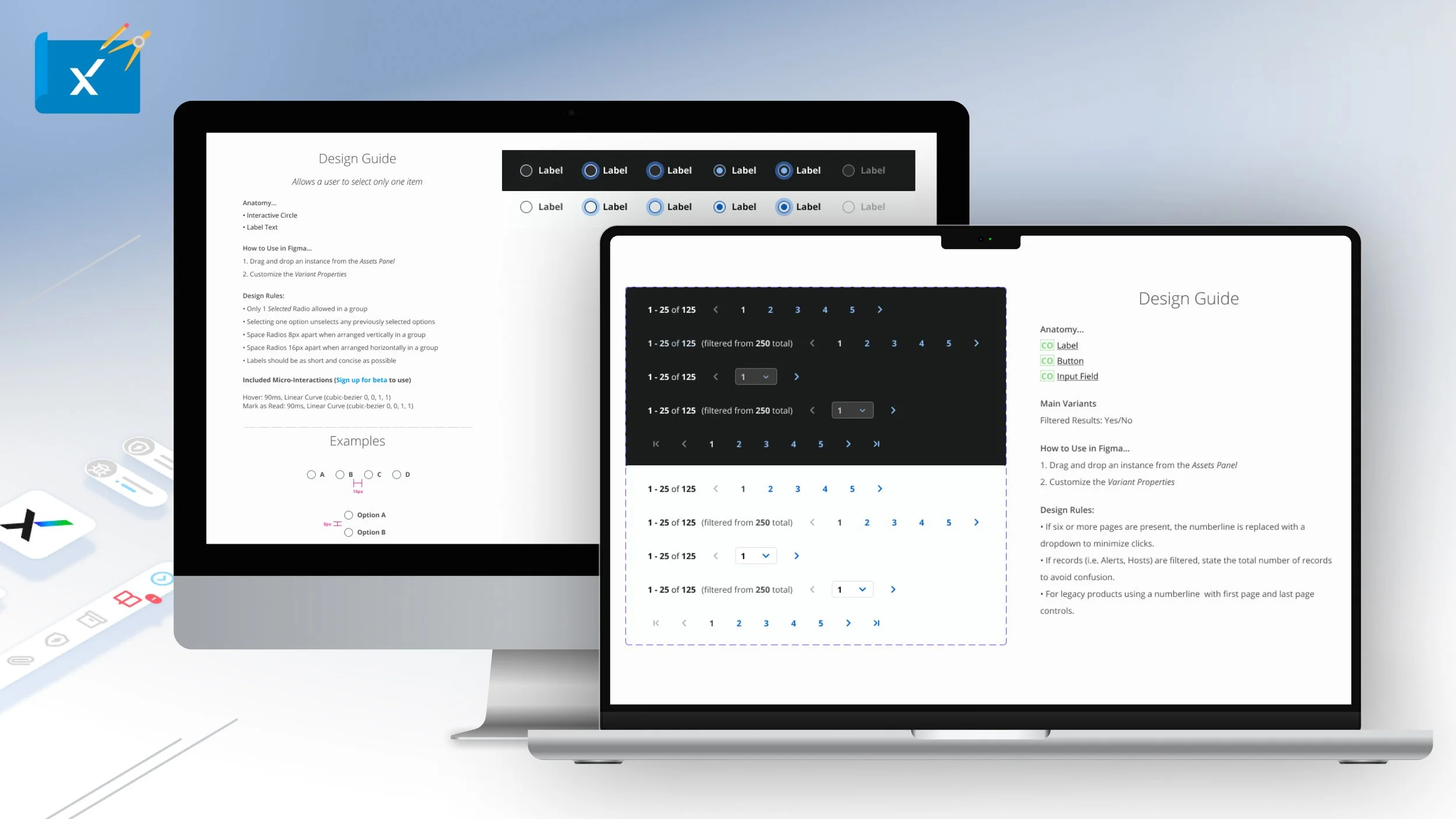 Numeric Pagination and Radio