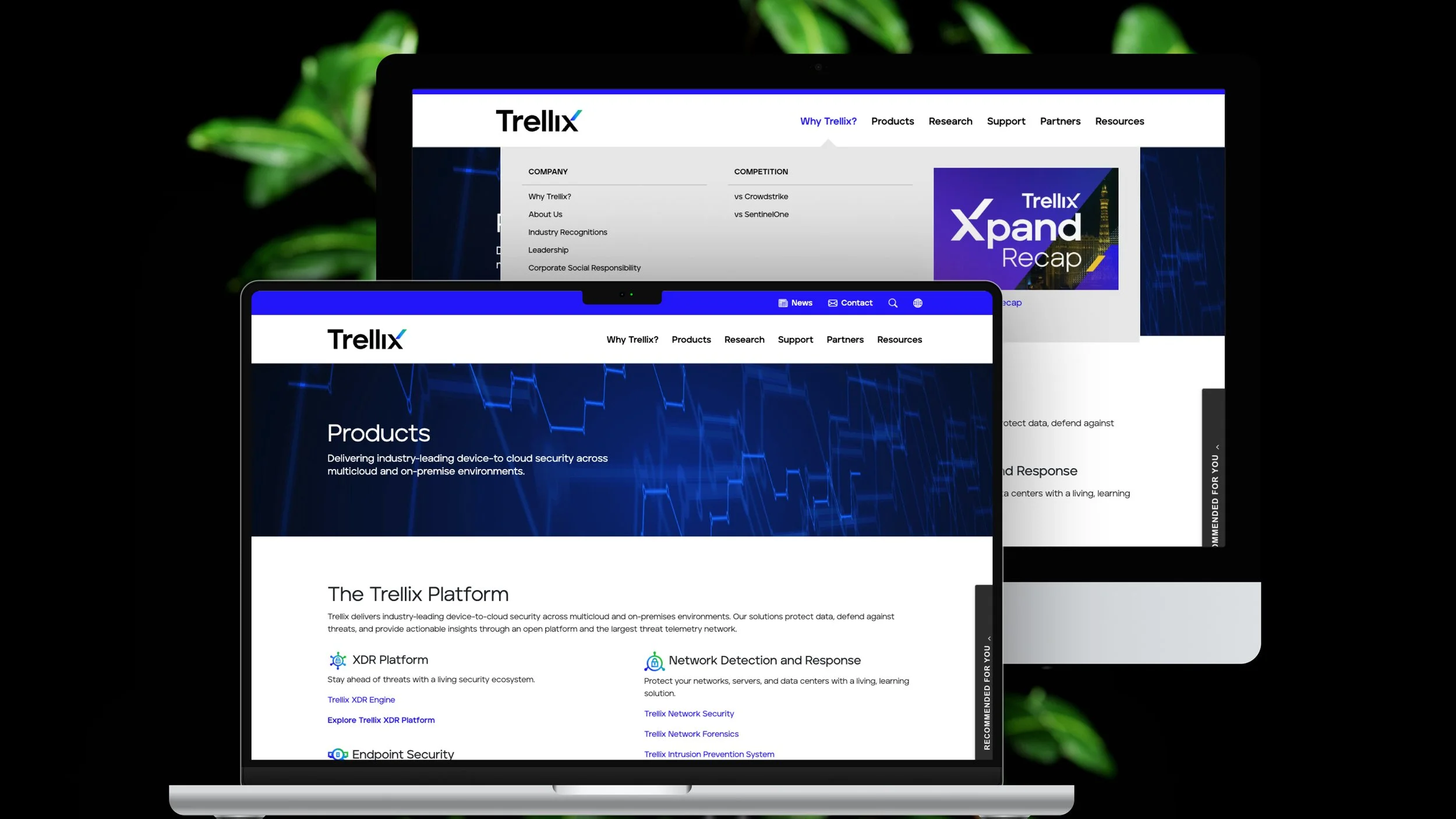Trellix.com Website Cont.