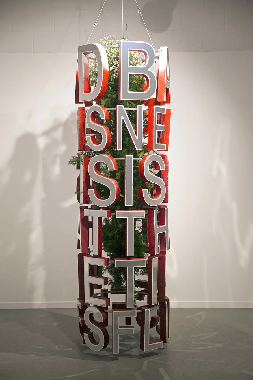 Artists Cosmo Dean and Trevor Wheatley create Listen Close, an instillation on view inside Public Land Gallery in Sacramento, CA.