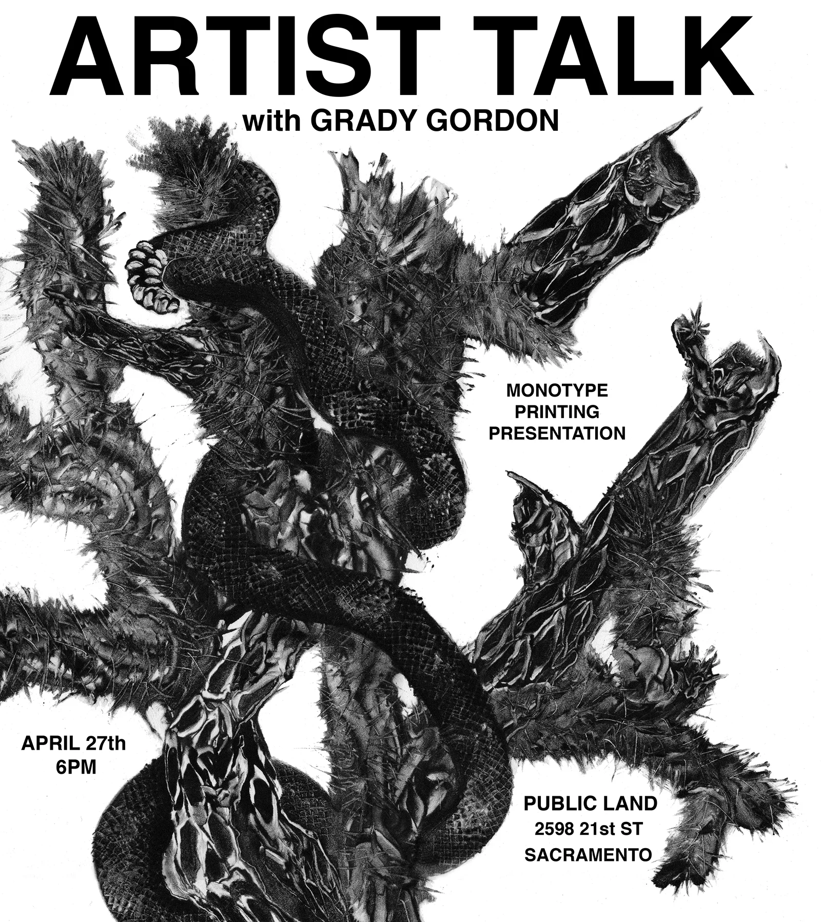 Grady Gordon artist talk at Sacramento gallery